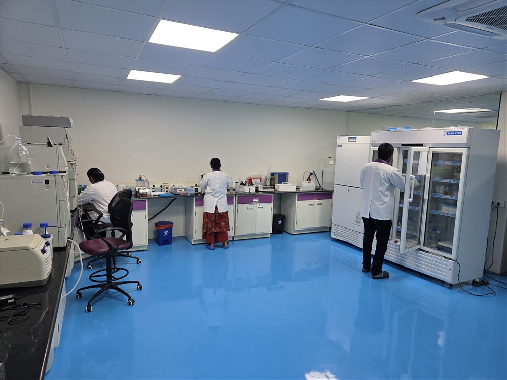 Analytical laboratory at Theertha Biopharma