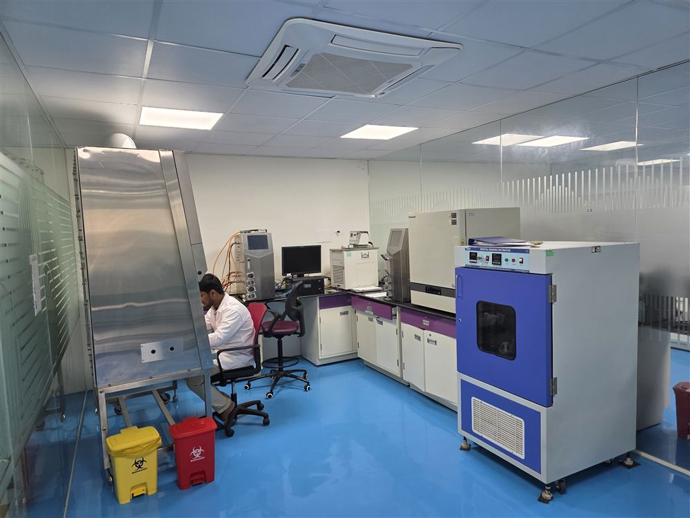 Laboratory suite at Theertha Biopharma