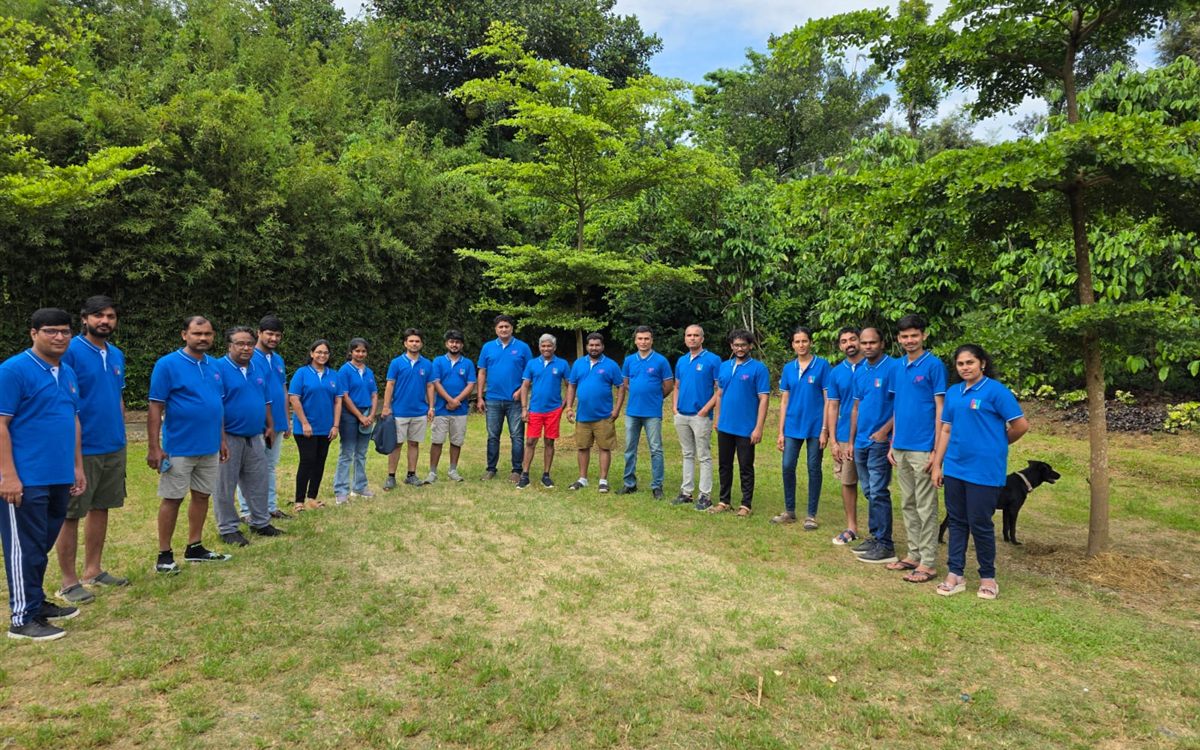 The Theertha Biopharma team on a company offsite